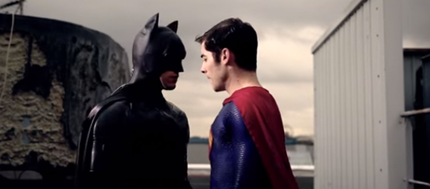 Superman and Batman's gay romance in parody movie trailer - Star Observer