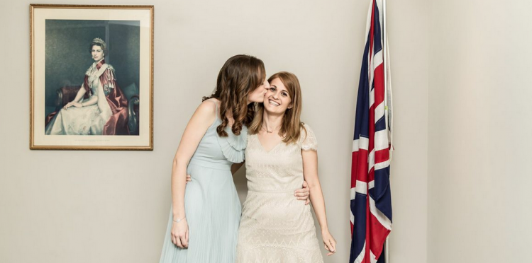 Shirleene & Sarah's UK Wedding Pic