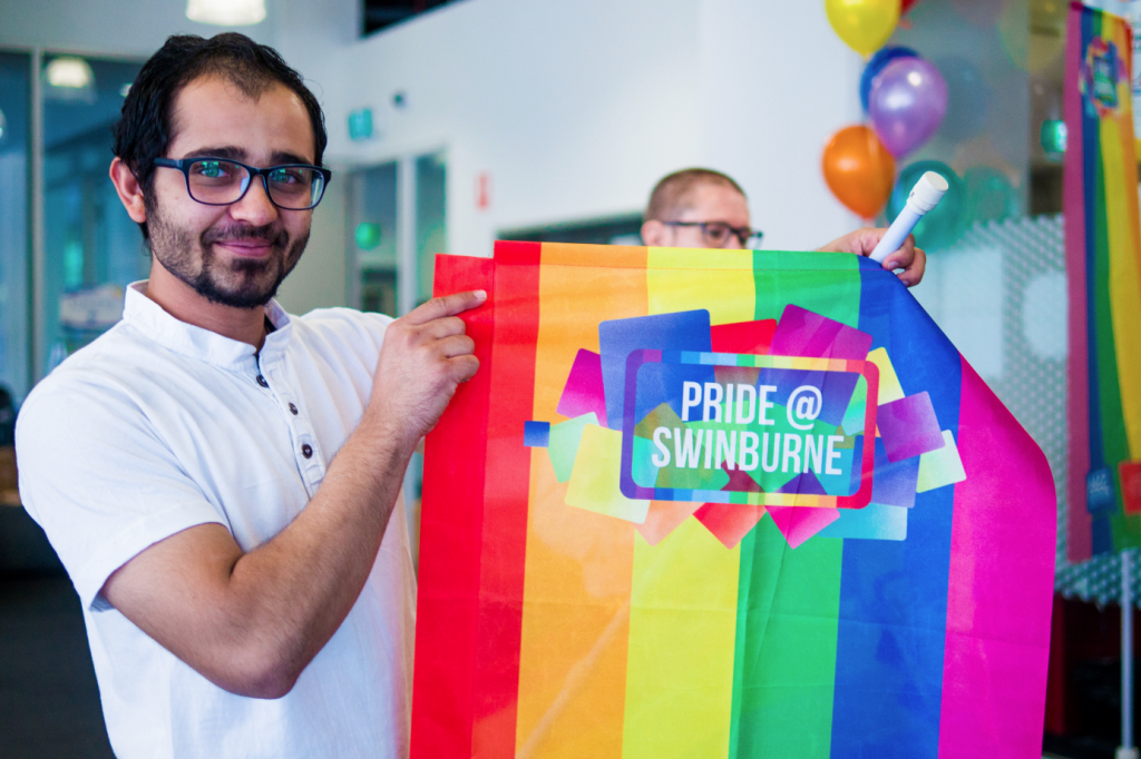 Images of Pride at Swinburne University (Supplied photo)
