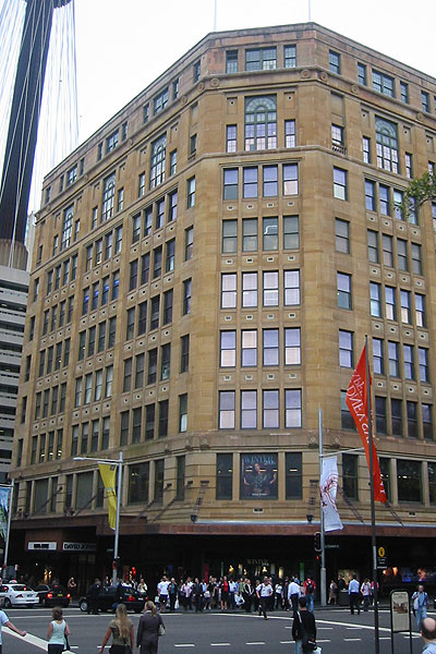 The iconic David Jones flagship store in Sydney.