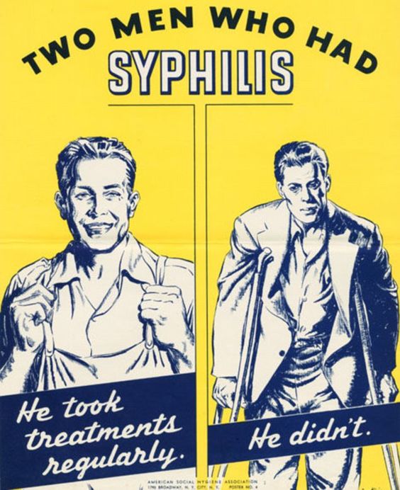 Syphilis awareness poster from the 1940s (Photo: Public Domain-USGov-WPA)