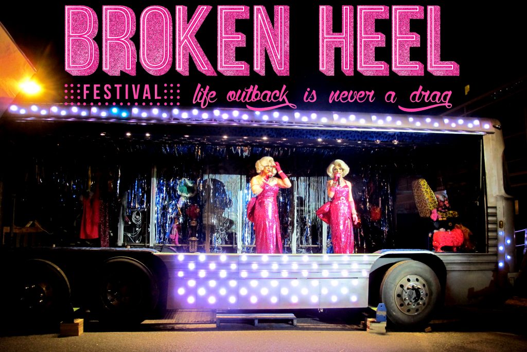 The Priscilla bus at the Broken Heel Festival. Photo: Supplied