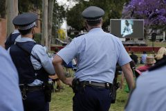 The presence of police at a Sydney event was controversial. Picture: Ann-Marie Calilhanna