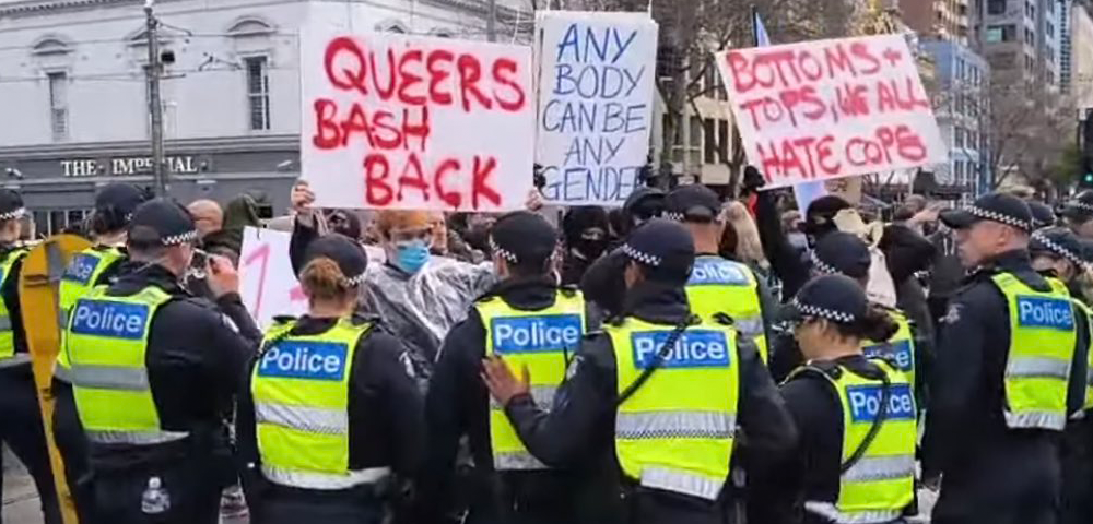 Eggs And Water Balloons Thrown at Anti-Trans Rally In Melbourne