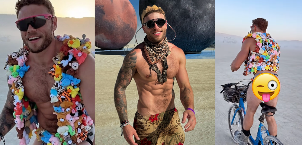 Gay Olympian Gus Kenworthy Bares It All In A Jockstrap At Burning Man