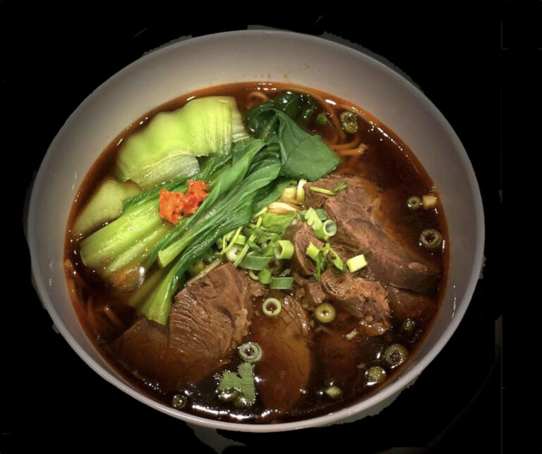 Beef noodle soup 768x644