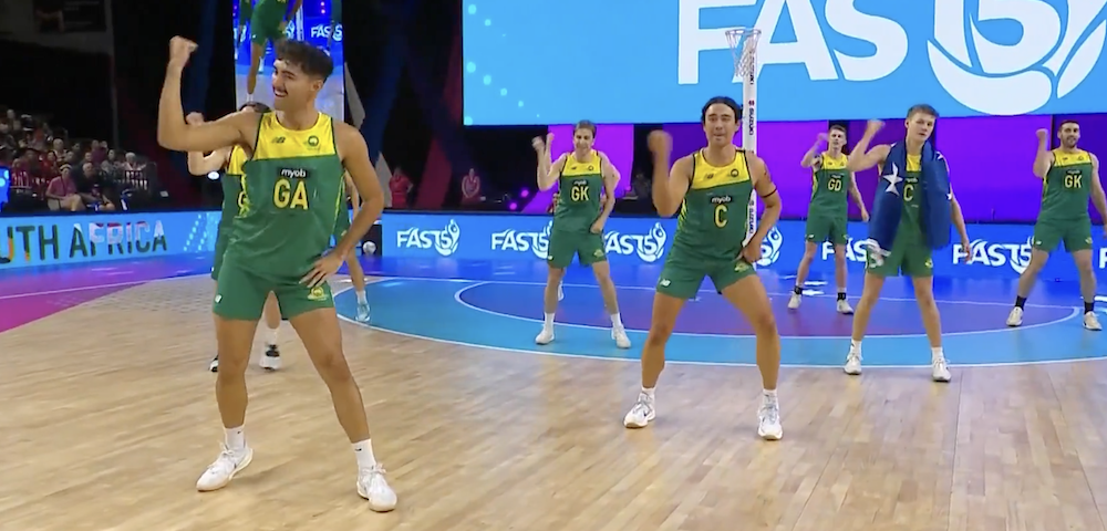 Aussie Men’s Netball Team Goes Viral For ‘Bye Bye Bye’ Dance Before Game